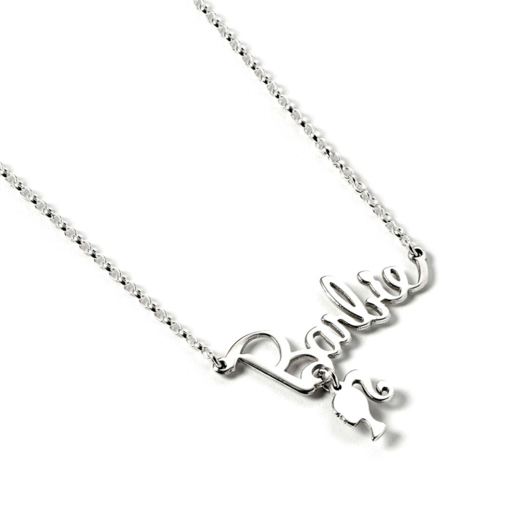 Barbie Name Logo Silhouette sterling silver necklace - Image 2
