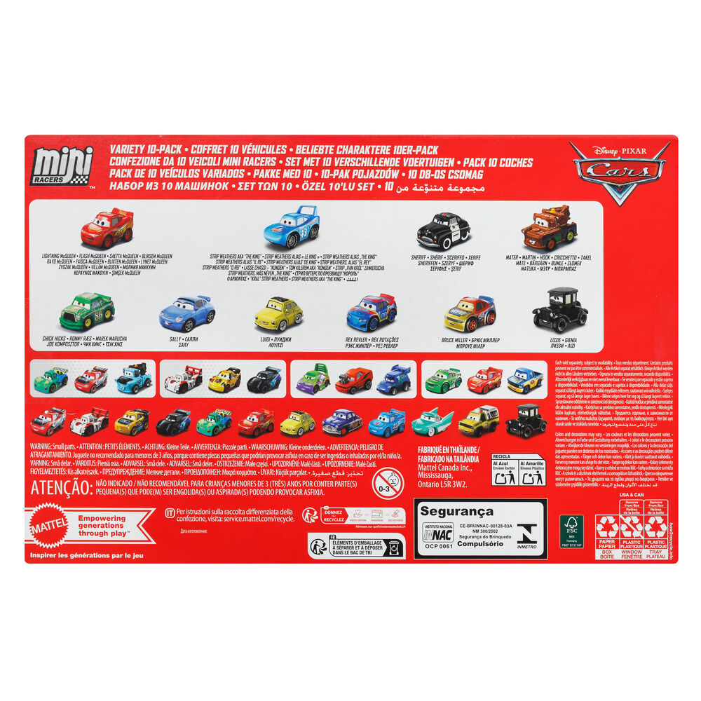 Disney Pixar Cars blister 10 mini vehicles - Image 2