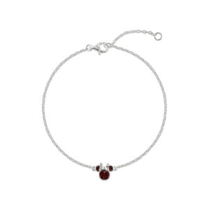 Disney Minnie January sterling silver bracelet