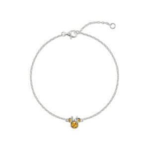 Disney Minnie November sterling silver bracelet