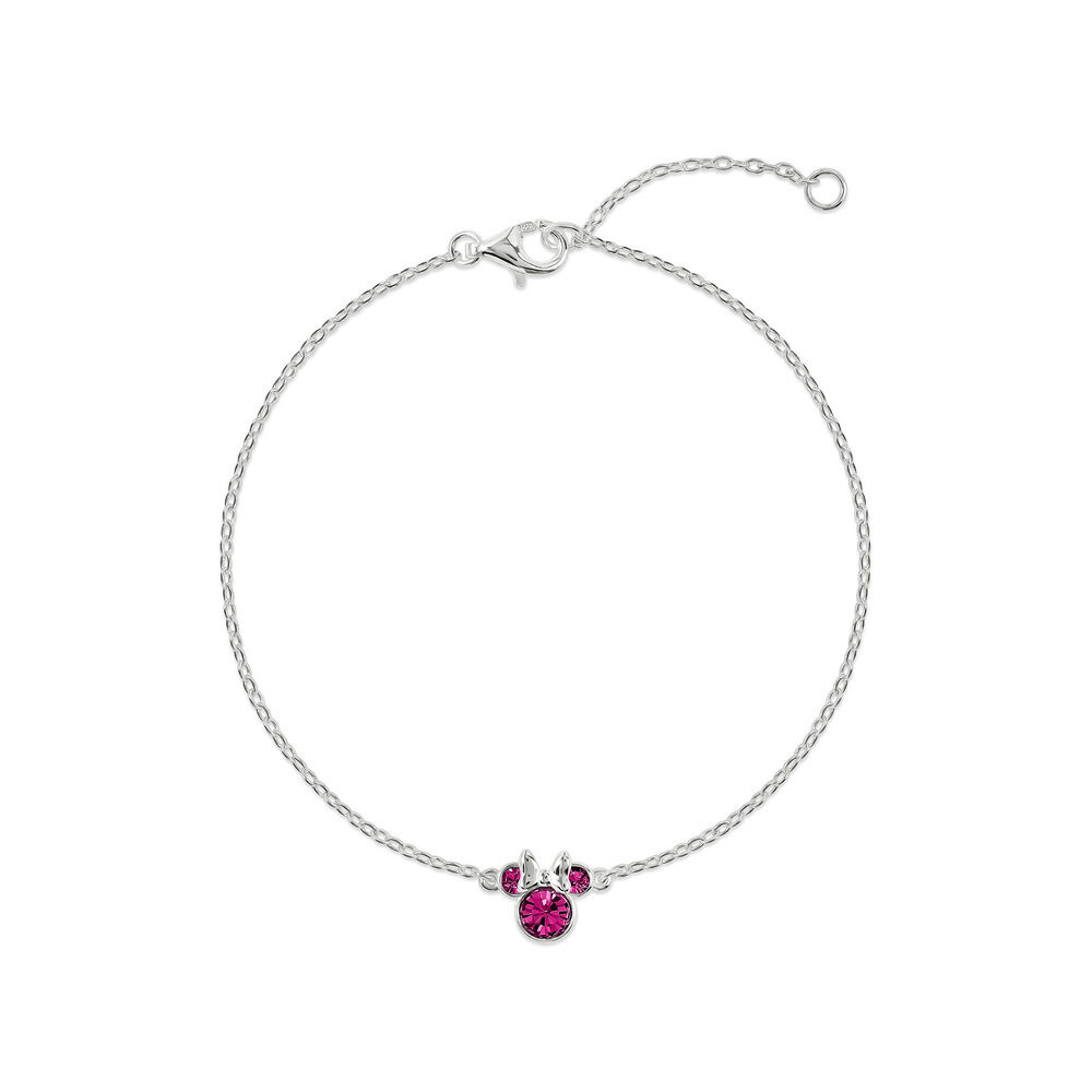 Disney Minnie October sterling silver bracelet