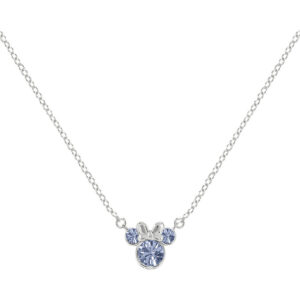 Disney Minnie December sterling silver necklace