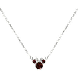 Disney Minnie January sterling silver necklace