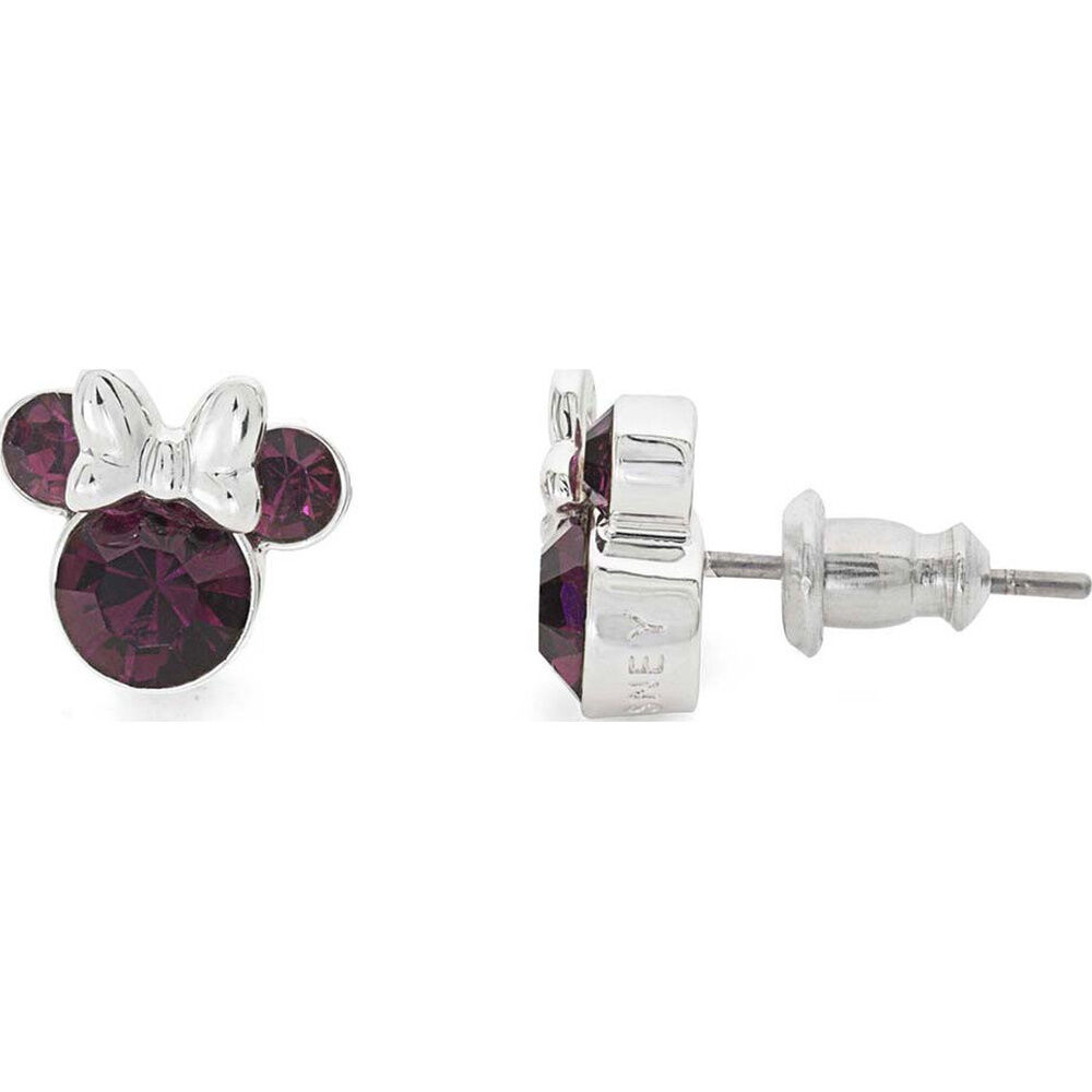 Disney Minnie February sterling silver earrings - Image 2