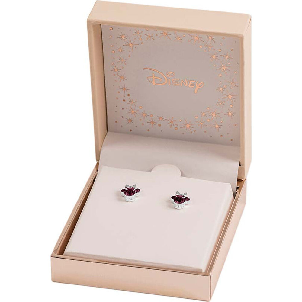 Disney Minnie February sterling silver earrings - Image 2