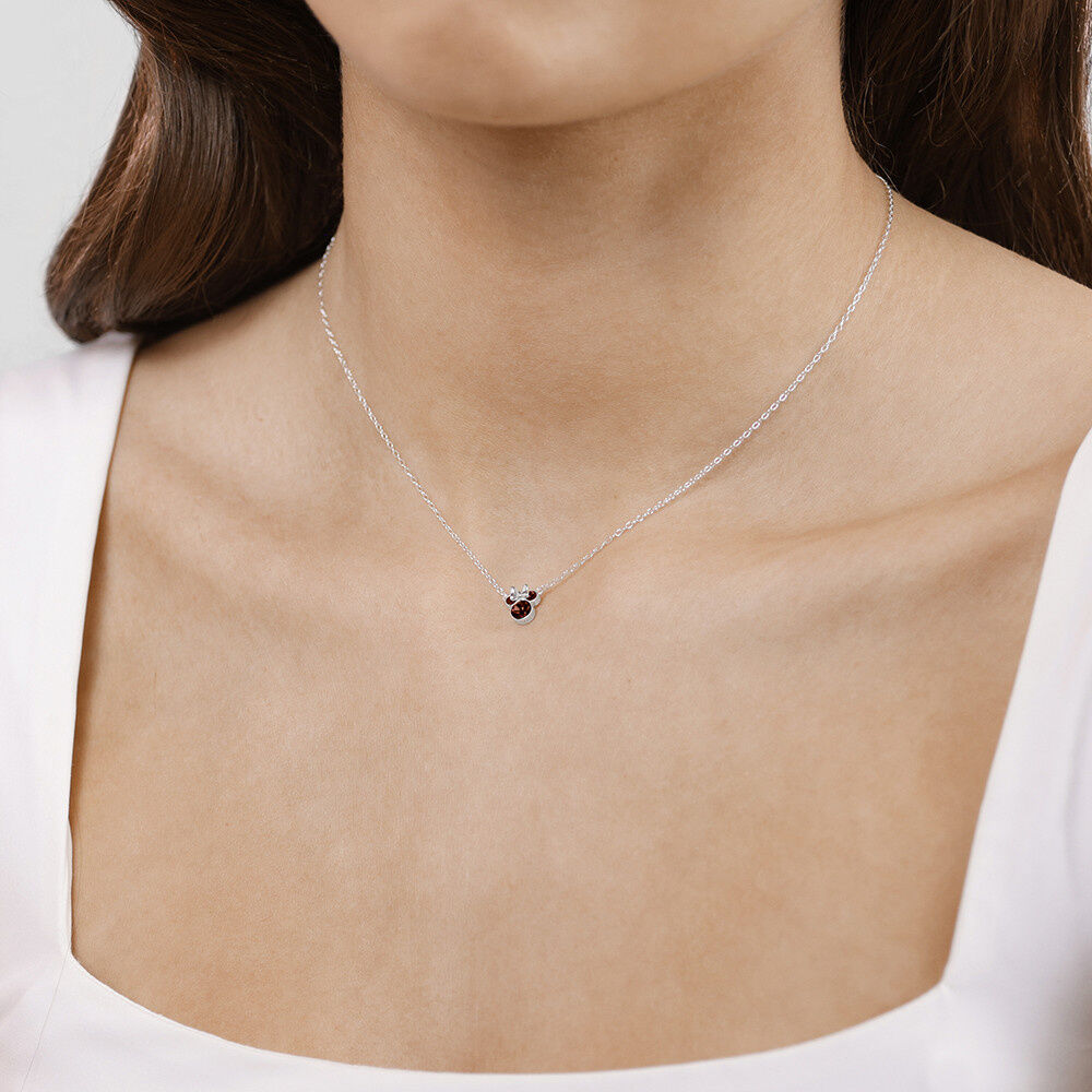 Disney Minnie January sterling silver necklace - Image 3