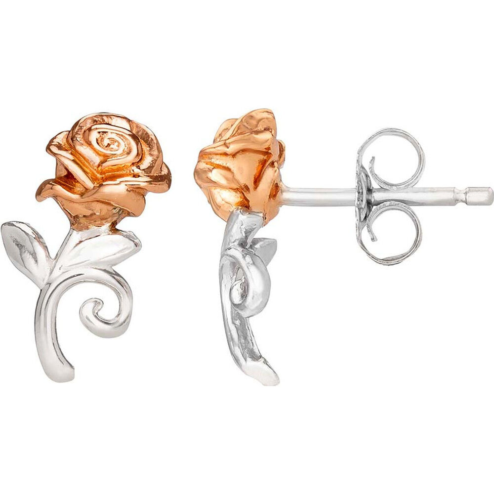 Disney Beauty and the Beast Rose sterling silver earrings - Image 3