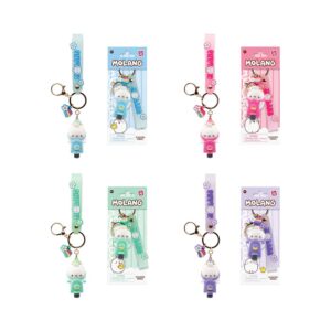 Molang Scooter assorted keychain figure 6cm