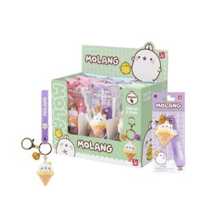 Molang Snack Time Series assorted keychain figure 5cm