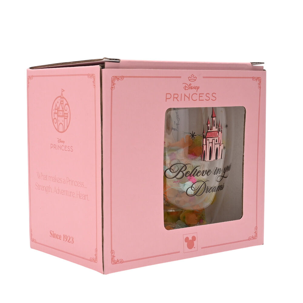Disney Princess floral decorative glass mug - Image 3