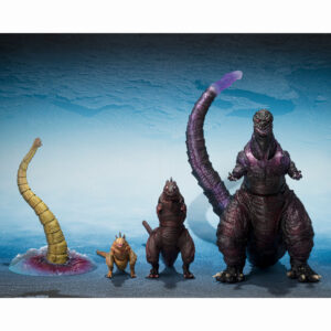 Godzilla The Second Form & Third Form & Giant Unidentified Creature S.H. MonsterArts set figures