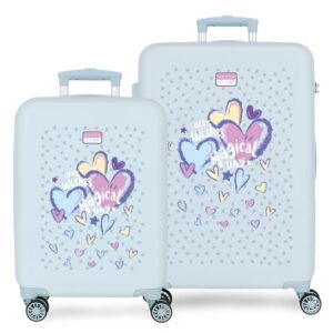 Movom Best Wishes ABS 2-piece trolley suitcase set 55/65cm