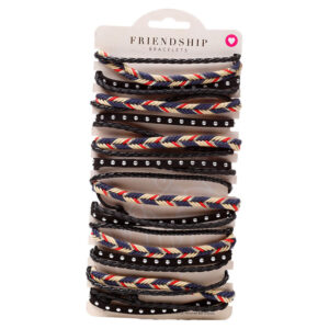 Boho braided and woven assorted bracelet