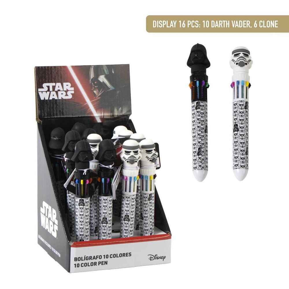 Star Wars assorted coloured pen