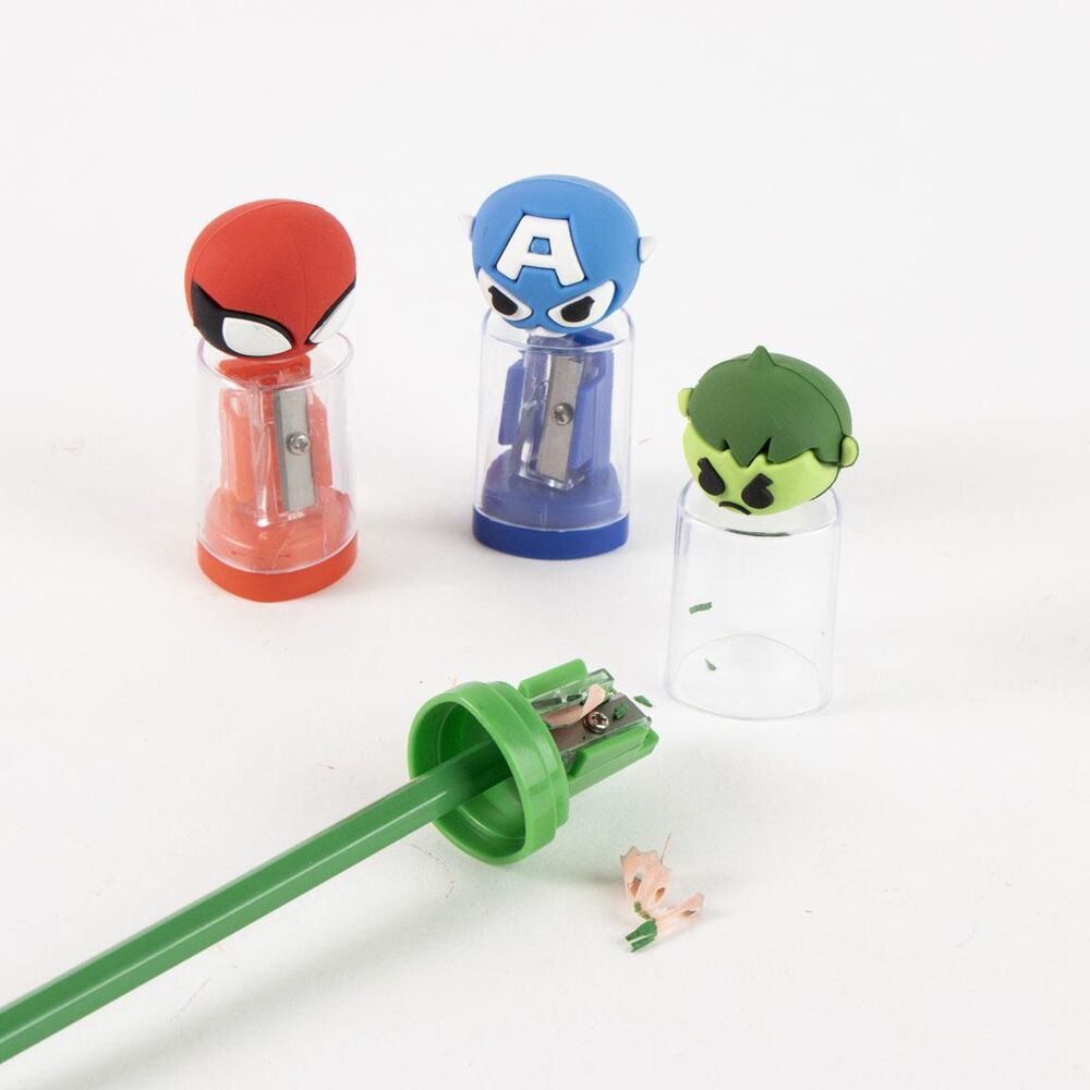 Marvel Avengers assorted pencil sharpener with container - Image 6