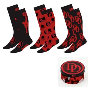 Marvel Daredevil assorted adult 3 socks set