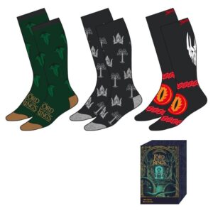 The Lord of The Rings Hobbit assorted adult 3 socks set