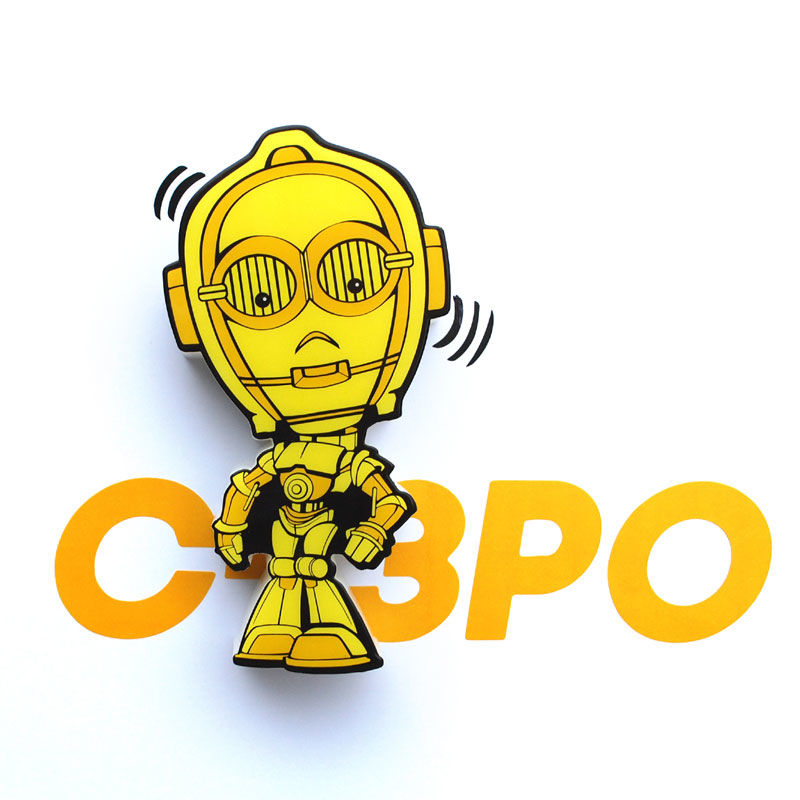 Star Wars C-3PO 3D Light FX mini lamp - Image 3